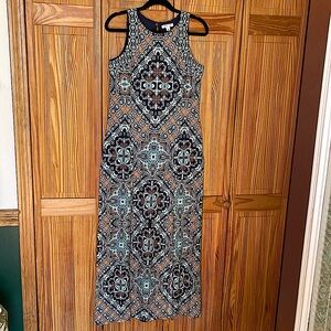 London Style Collection Fitted Maxi Dress Size 10